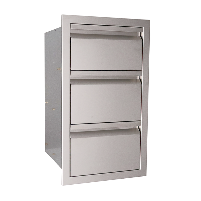RCS Valiant Series 17-Inch Stainless Steel Double Access Drawer & Paper Towel Dispenser - VTHC1