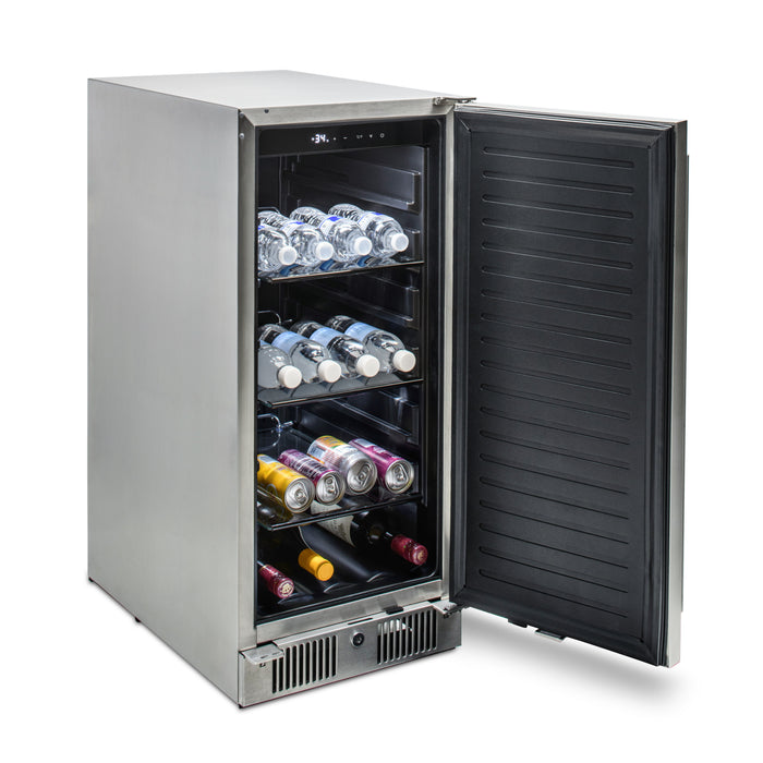Blaze 15-Inch 3.2 Cu. Ft. Outdoor Rated Compact Refrigerator - BLZ-SSRF-15