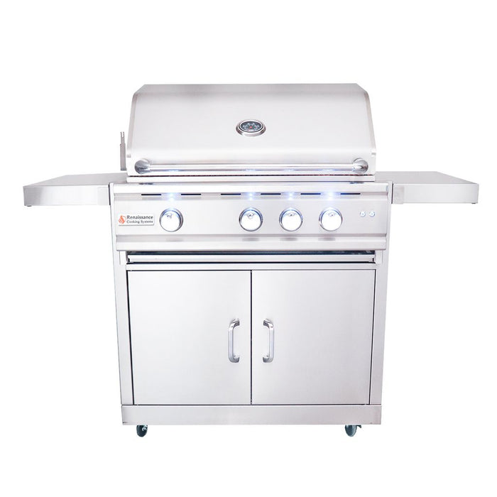 RCS Stainless Steel Grill Cart For 30-Inch RCS Grills - RONMC