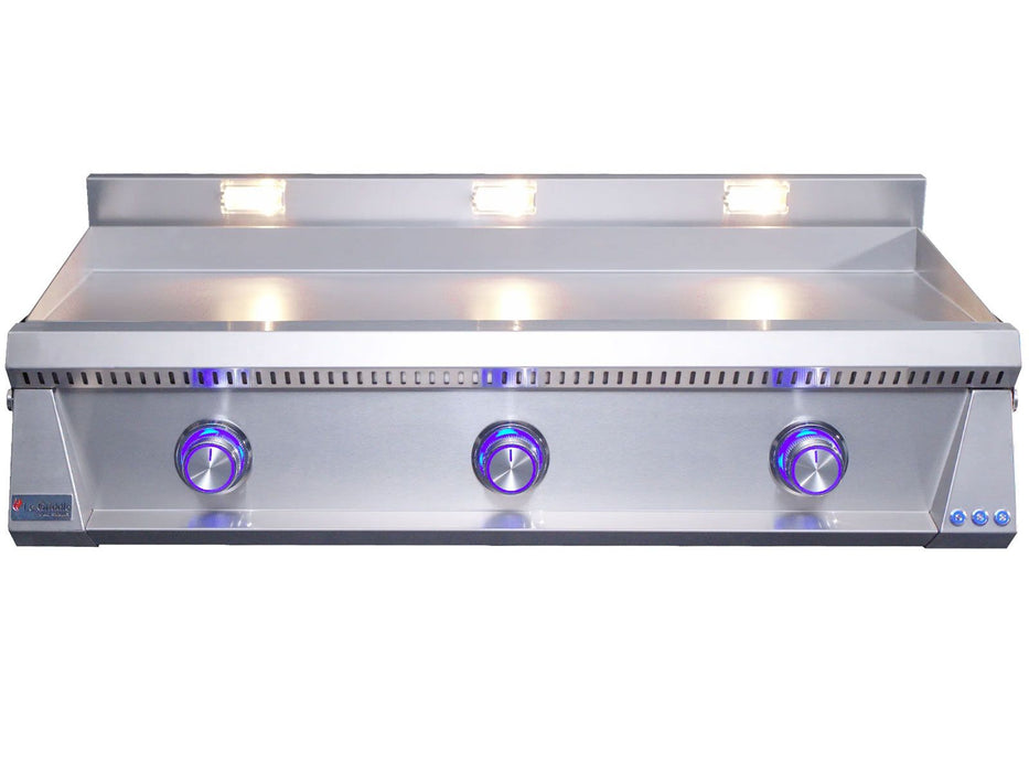 Le Griddle Pro Series 105 41-Inch 3-Burner Gas Griddle with Lights 3mm - OML105P3
