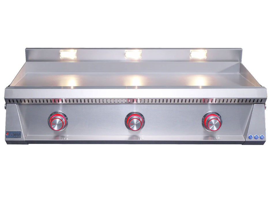 Le Griddle Pro Series 105 41-Inch 3-Burner Gas Griddle with Lights 3mm - OML105P3