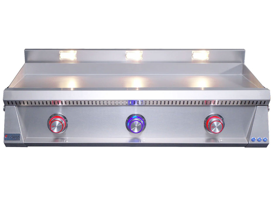 Le Griddle Pro Series 105 41-Inch 3-Burner Gas Griddle with Lights 3mm - OML105P3