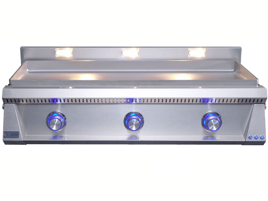 Le Griddle Pro Series 105 41-Inch 3-Burner Gas Griddle with Lights 6mm - OML105P6