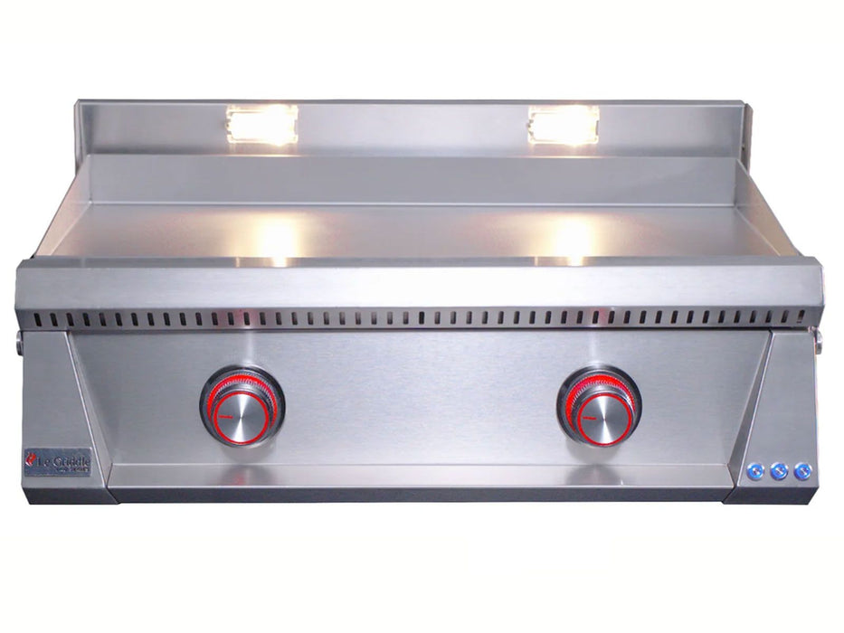 Le Griddle Pro Series 75 30-Inch 2-Burner Gas Griddle with Lights 6mm- OML75P6