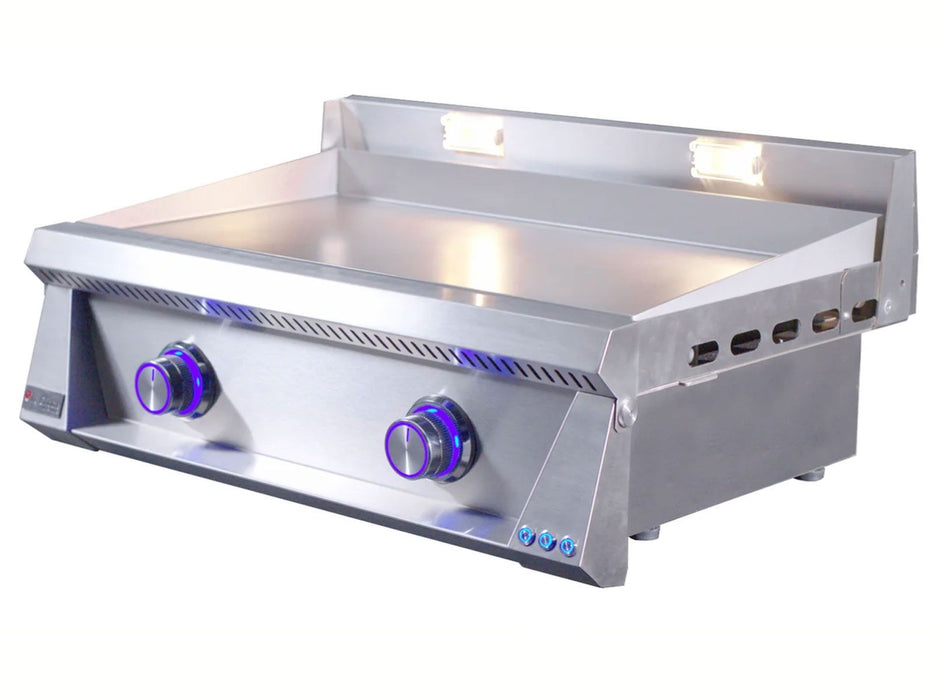 Le Griddle Pro Series 75 30-Inch 2-Burner Gas Griddle with Lights 6mm- OML75P6