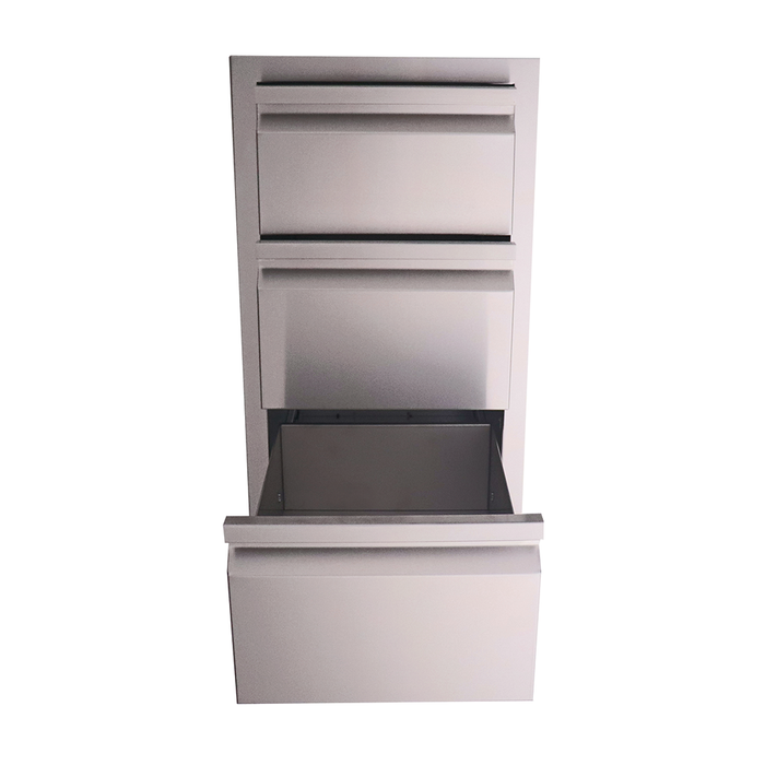 RCS Valiant Series 17-Inch Stainless Steel Triple Access Drawer - VTD3