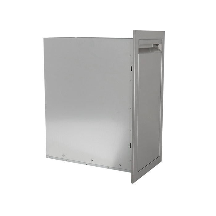 RCS Valiant Series 14-Inch Stainless Steel Narrow Roll-Out Trash Drawer - VTD4