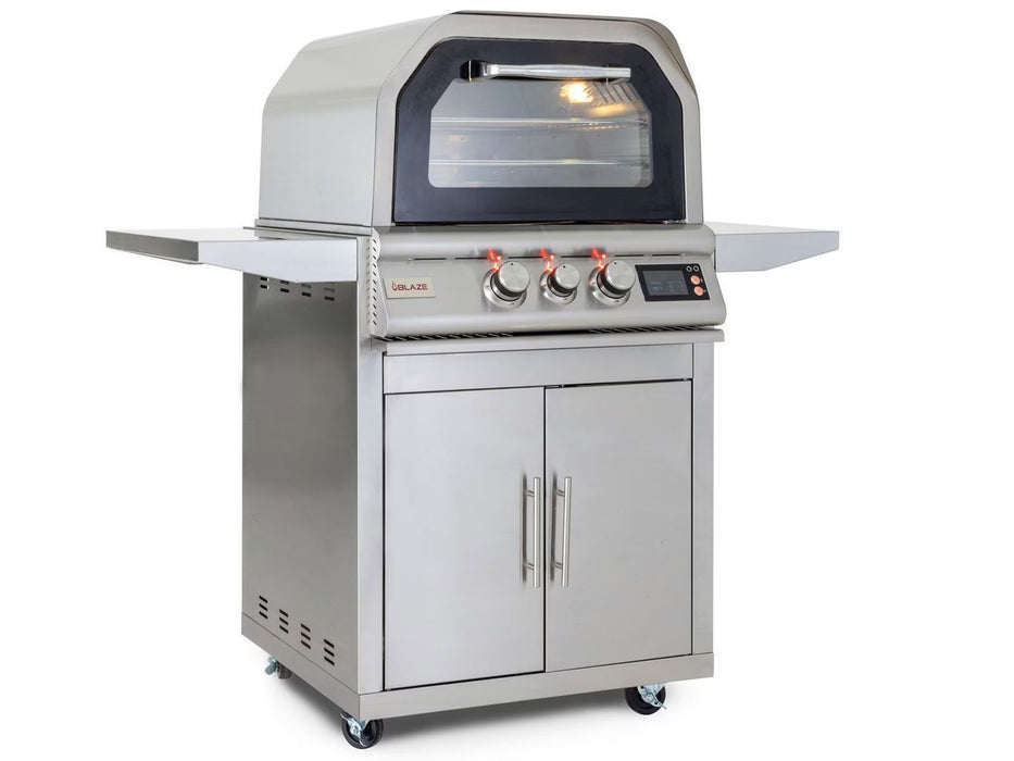 Blaze 26-Inch Freestanding Gas Outdoor Oven W/ Rotisserie & Cart - BLZ-26-PZOVN + BLZ-26-PZOVN-CART2