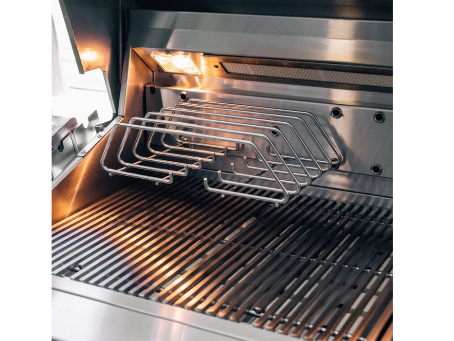 Summerset Quest 42-Inch 4 Burner Built-In Gas Grill with Rear Infrared Burner, Rotisserie Kit & Drop-In Griddle Plate - QST42