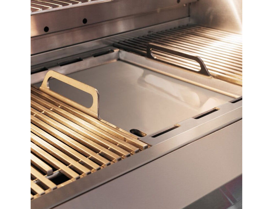 Summerset Quest 42-Inch 4 Burner Built-In Gas Grill with Rear Infrared Burner, Rotisserie Kit & Drop-In Griddle Plate - QST42