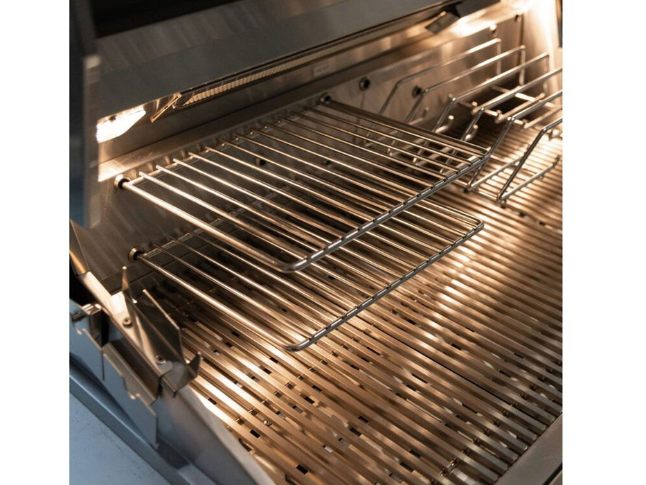 Summerset Quest 42-Inch 4 Burner Built-In Gas Grill with Rear Infrared Burner, Rotisserie Kit & Drop-In Griddle Plate - QST42