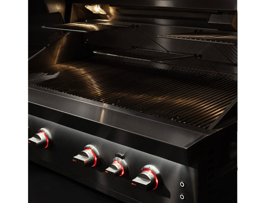 Summerset Quest 42-Inch 4 Burner Built-In Gas Grill with Rear Infrared Burner, Rotisserie Kit & Drop-In Griddle Plate - QST42