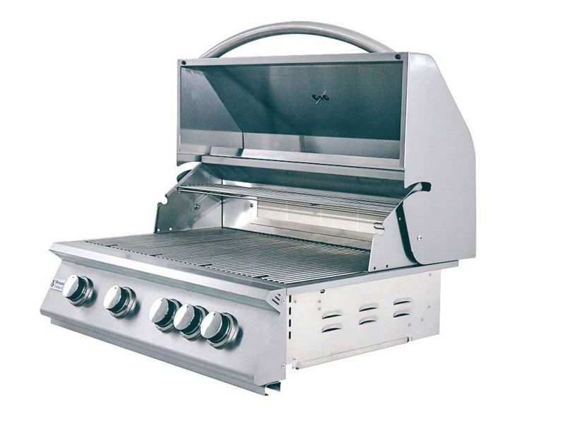RCS Premier Series 32-Inch 4-Burner Built-In Propane Gas Grill With Rear Infrared Burner - RJC32A