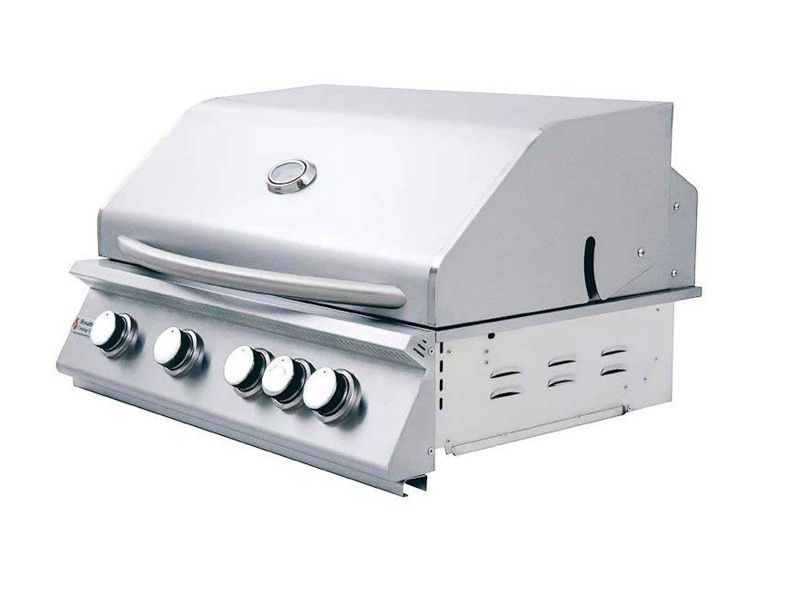 RCS Premier Series 32-Inch 4-Burner Built-In Propane Gas Grill With Rear Infrared Burner - RJC32A