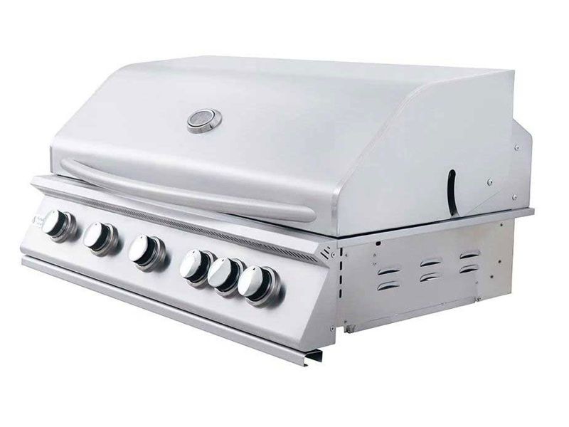 RCS Premier Series 40-Inch 5-Burner Built-In Gas Grill With Rear Infrared Burner - RJC40A