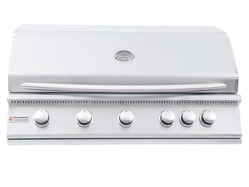 RCS Premier Series 40-Inch 5-Burner Built-In Gas Grill With Rear Infrared Burner - RJC40A
