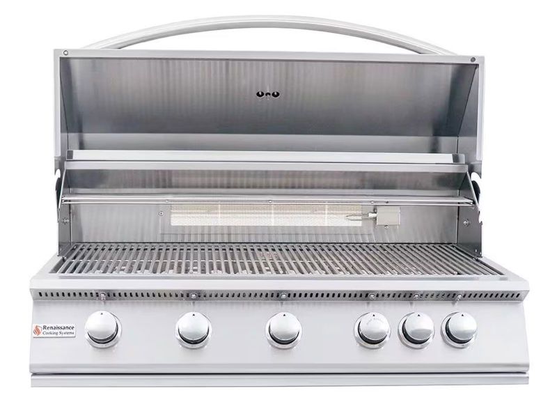 RCS Premier Series 40-Inch 5-Burner Built-In Gas Grill With Rear Infrared Burner - RJC40A