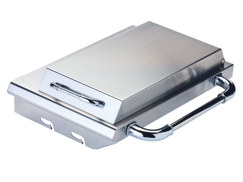 Bull Sidekick Propane Gas Single Side Burner W/ Stainless Steel Lid - 60010