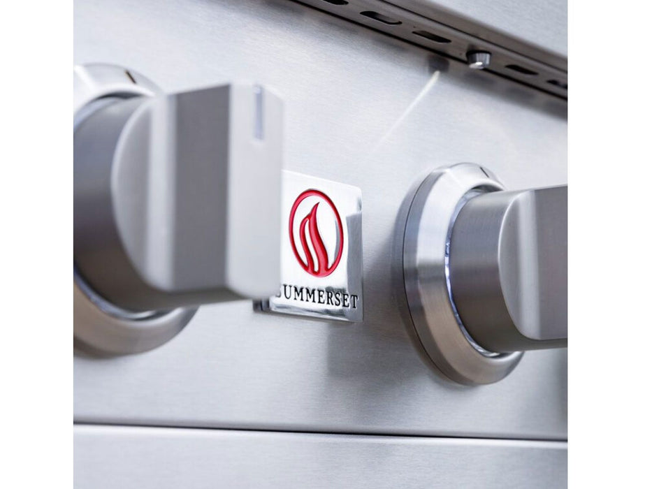 Summerset Sizzler Pro 32-Inch 4-Burner Built-In Gas Grill With Rear Infrared Burner - SZPRO32