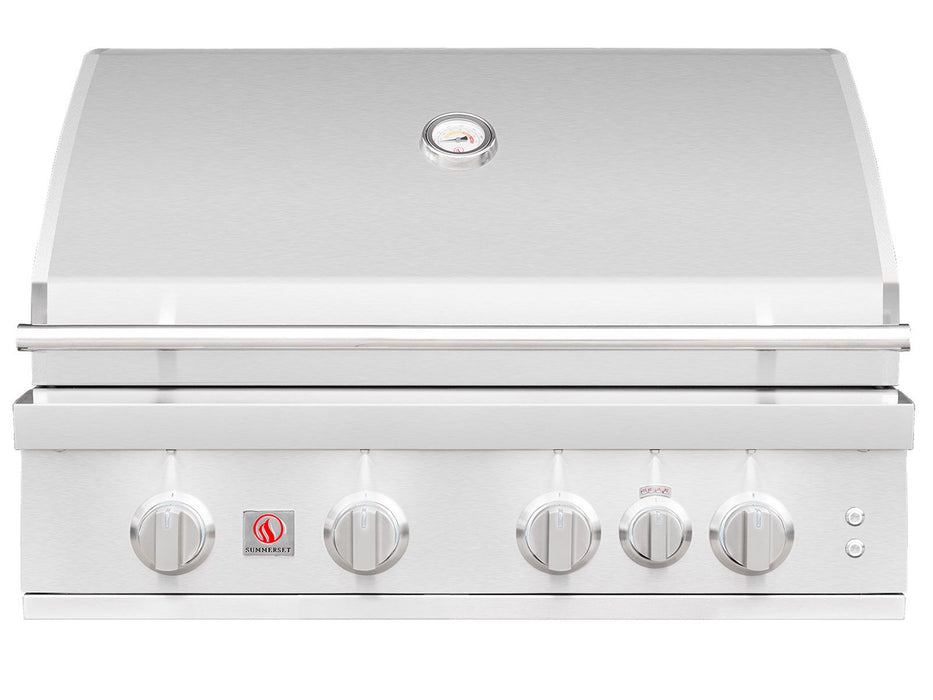 Summerset Sizzler Pro 32-Inch 4-Burner Built-In Gas Grill With Rear Infrared Burner - SZPRO32