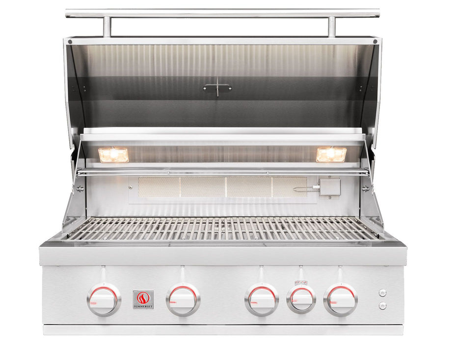 Summerset Sizzler Pro 32-Inch 4-Burner Built-In Gas Grill With Rear Infrared Burner - SZPRO32