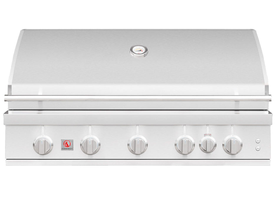 Summerset Sizzler Pro 40-Inch 5-Burner Built-In Gas Grill With Rear Infrared Burner - SZPRO40