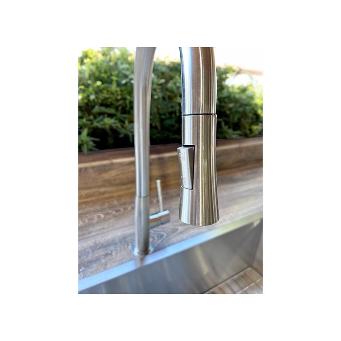 RCS Stainless Steel Farm House Outdoor Sink w/ Wire Grate and Cutting Board - RSNK3A
