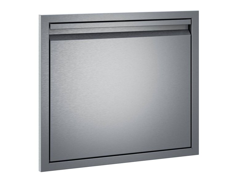 Twin Eagles 24-Inch Left-Hinged Stainless Steel Single Access Door with Soft-Close