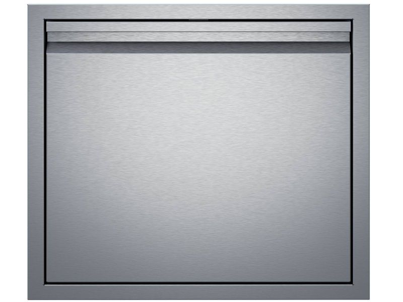 Twin Eagles 24-Inch Left-Hinged Stainless Steel Single Access Door with Soft-Close