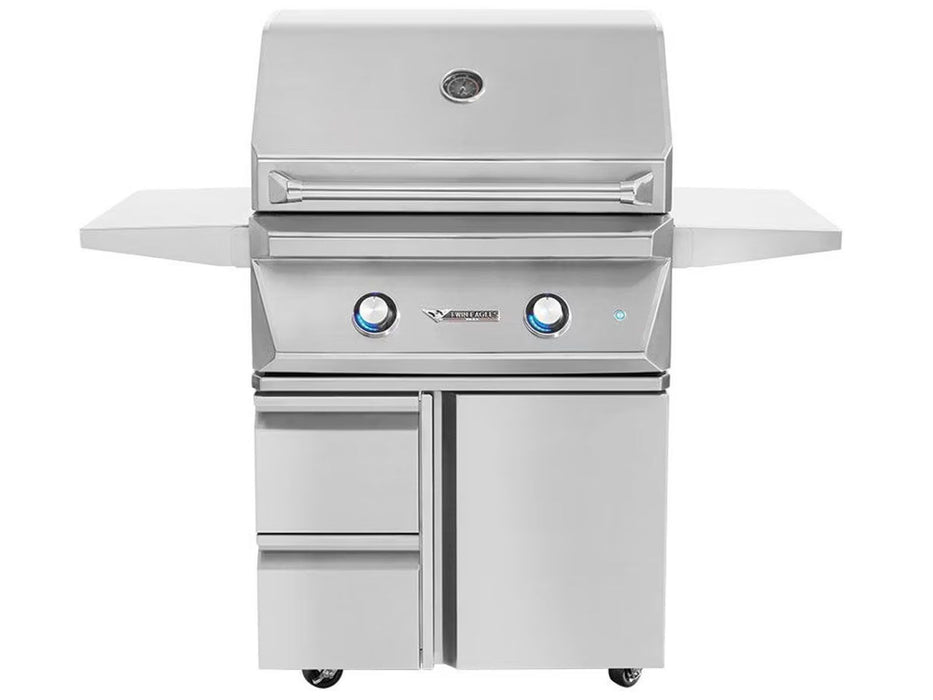 Twin Eagles 30-Inch 2-Burner Gas Grill On Deluxe Cart