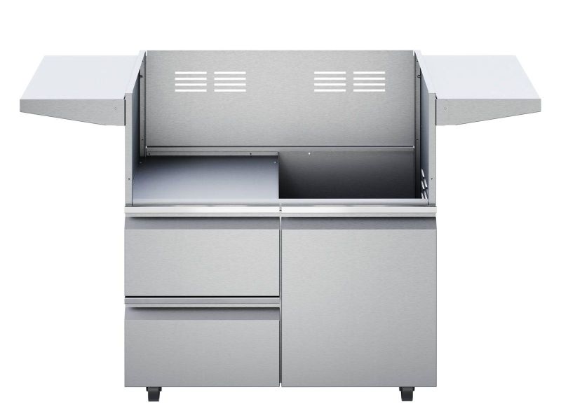 Twin Eagles 36-Inch 3-Burner Gas Grill with Infrared Rotisserie Burner On Deluxe Cart