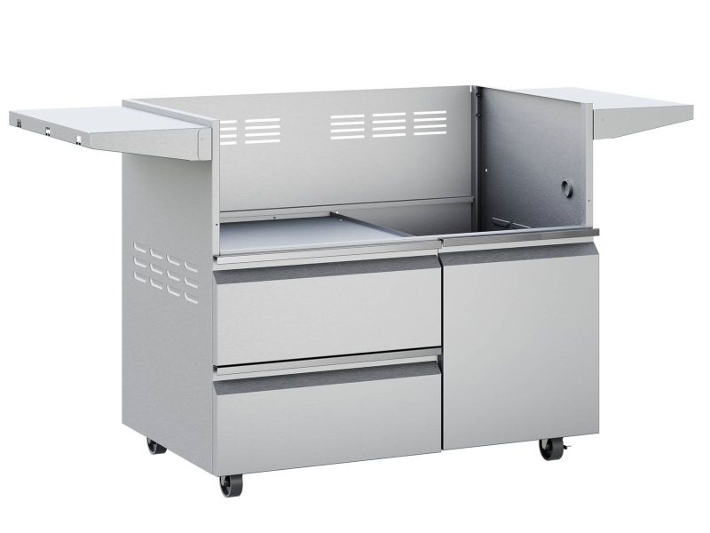 Twin Eagles Grill Cart For 42-Inch Gas Grill With Two Storage Drawers & One Access Door