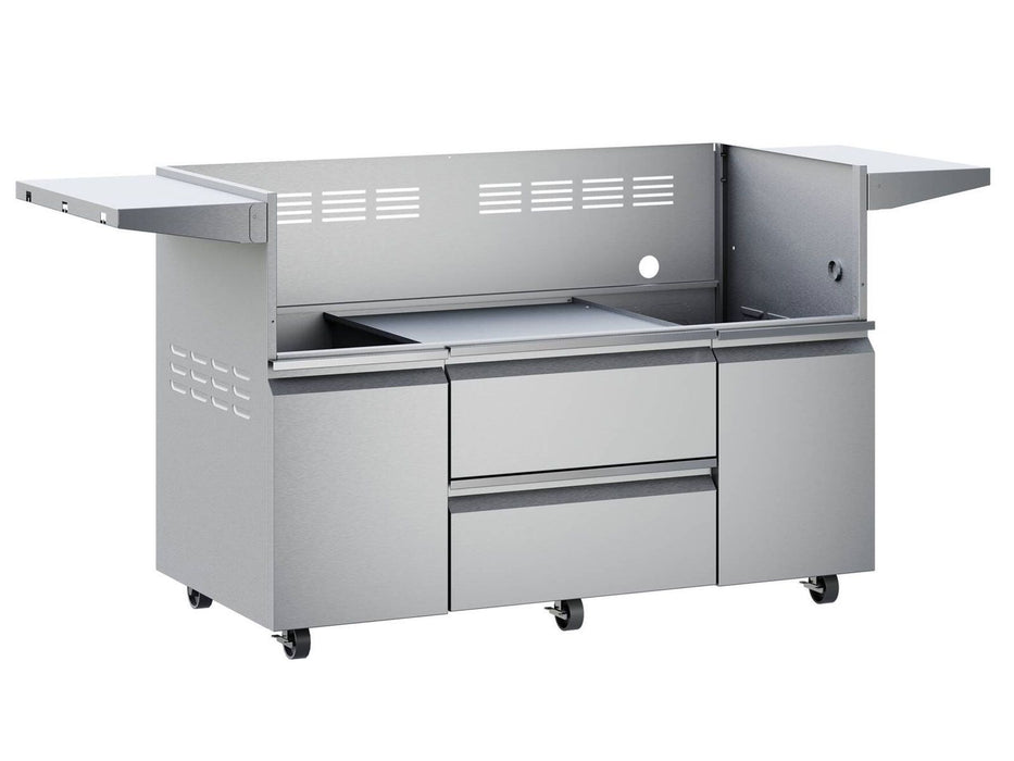 Twin Eagles Eagle One 54-Inch 4-Burner Gas Grill with Sear Zone & Two Infrared Rotisserie Burners On Deluxe Cart