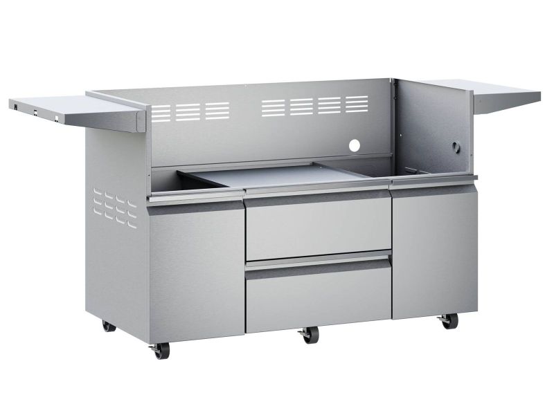 Twin Eagles Grill Cart For 54-Inch Gas Grill With Two Storage Drawers & Two Access Doors