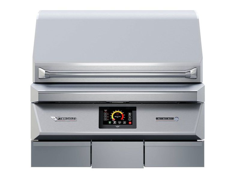 Twin Eagles Wi-Fi Controlled 36-Inch Built-In Stainless Steel Pellet Grill and Smoker