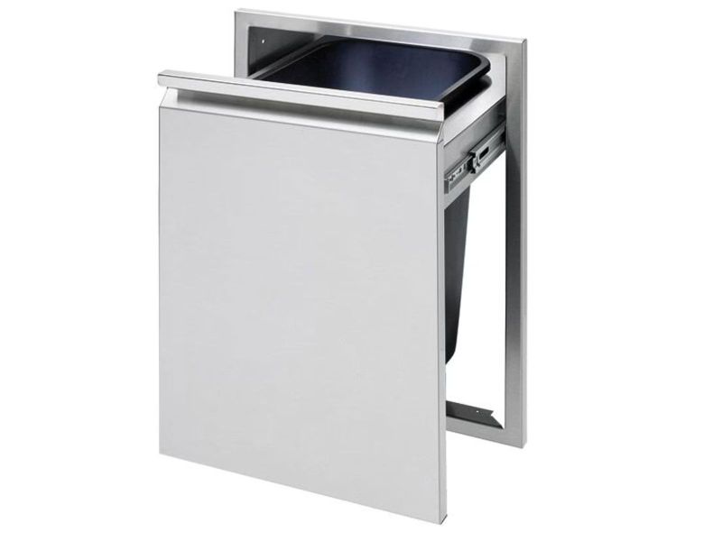 Twin Eagles 18-Inch Roll-Out Stainless Steel Trash Bin