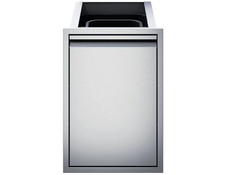Twin Eagles 18-Inch Roll-Out Stainless Steel Double Trash Drawer / Recycling Bin