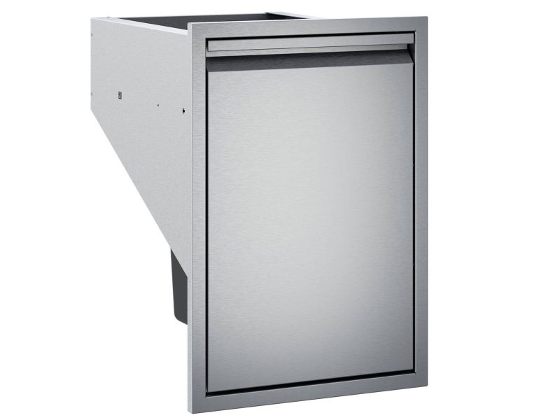 Twin Eagles 18-Inch Roll-Out Stainless Steel Double Trash Drawer / Recycling Bin