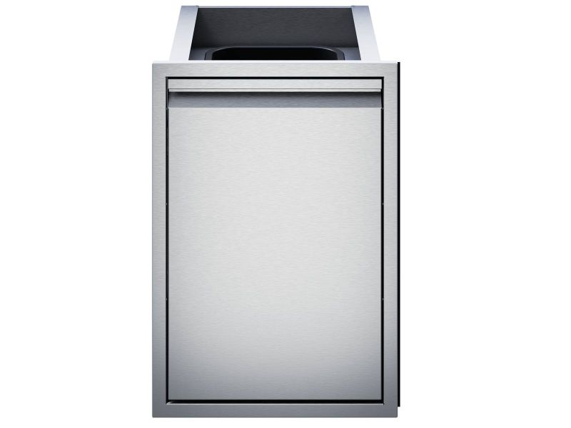 Twin Eagles 18-Inch Roll-Out Stainless Steel Trash Bin