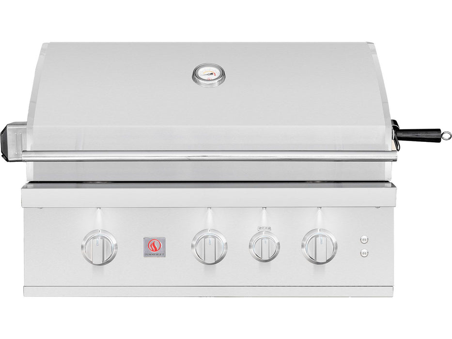 Summerset TRL Pro 32-Inch 3 Burner Built-In Gas Grill With Rear Infrared Burner and Rotisserie Kit - TRLPRO32