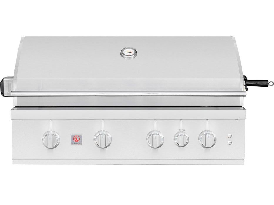 Summerset TRL Pro 40-Inch 4 Burner Built-In Gas Grill With Rear Infrared Burner and Rotisserie Kit - TRLPRO40