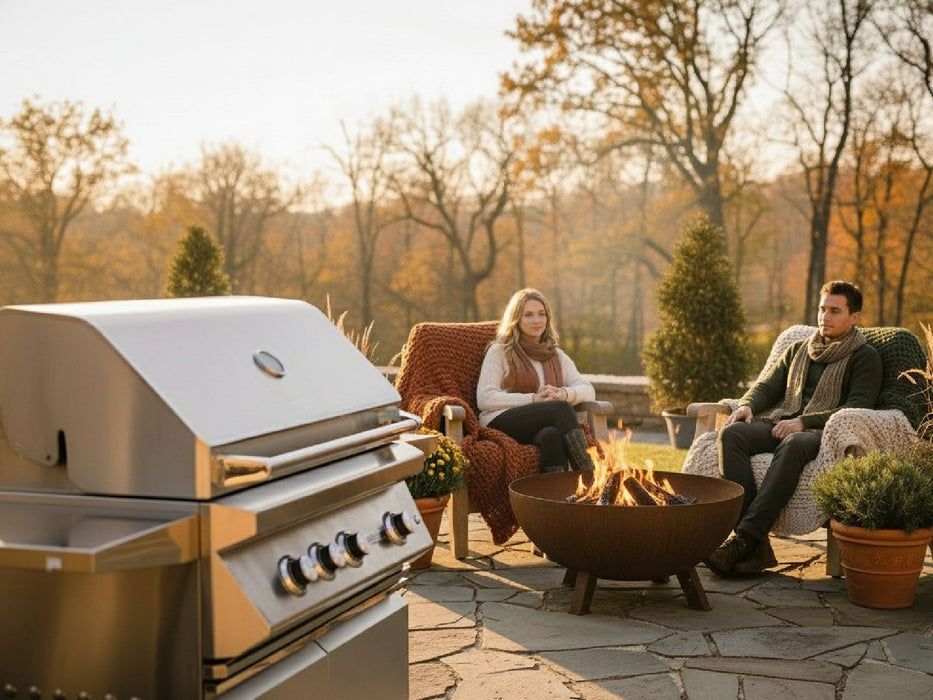 Twin Eagles 36-Inch 3-Burner Gas Grill with Sear Zone & Infrared Rotisserie Burner On Deluxe Cart