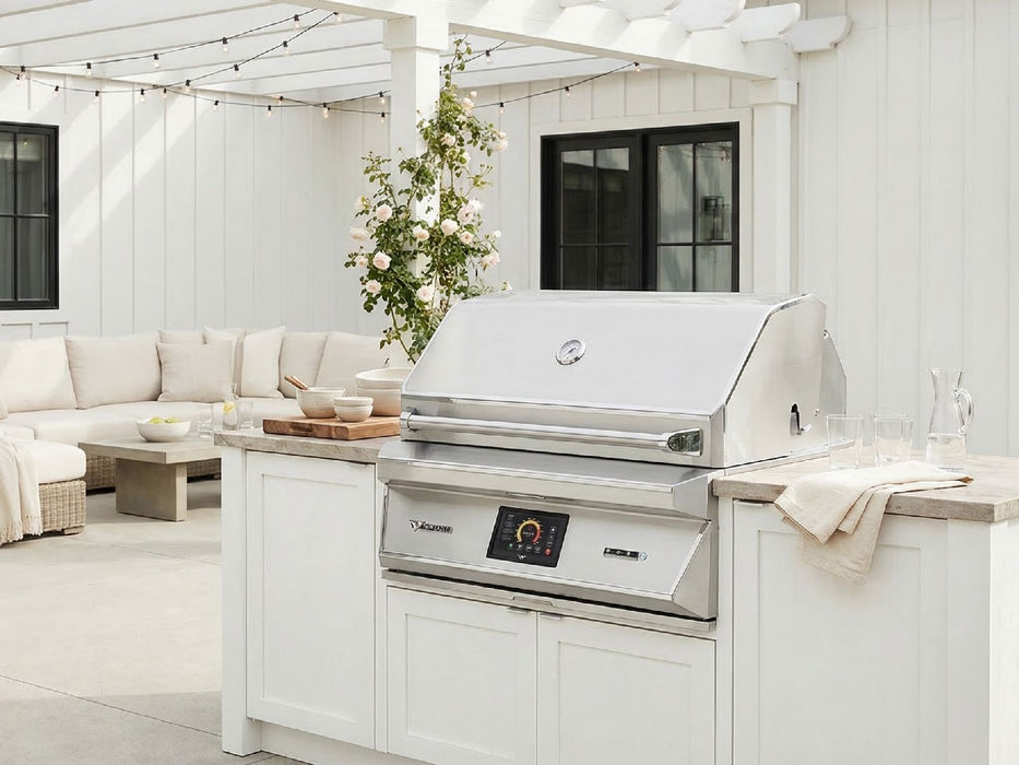 Twin Eagles Wi-Fi Controlled 36-Inch Built-In Stainless Steel Pellet Grill and Smoker with Rotisserie