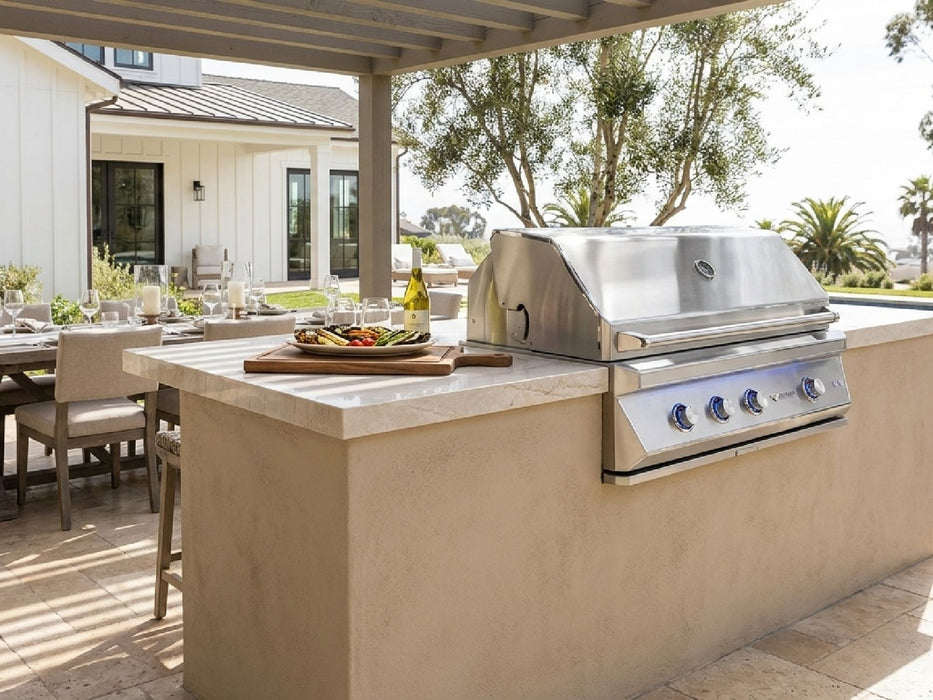Twin Eagles 42-Inch 3-Burner Built-In Gas Grill with Sear Zone & Infrared Rotisserie Burner