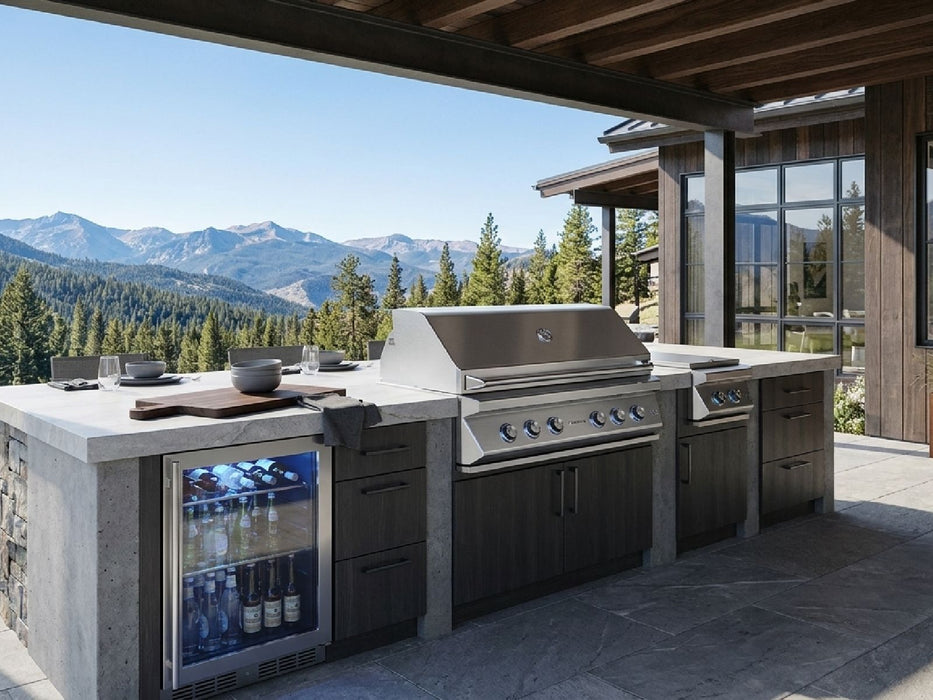 Twin Eagles 54-Inch 4-Burner Built-In Gas Grill with Sear Zone & Two Infrared Rotisserie Burners