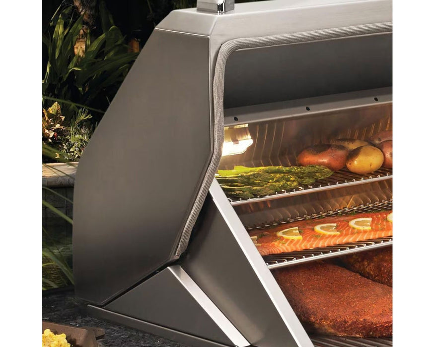 Twin Eagles Wi-Fi Controlled 36-Inch Stainless Steel Pellet Grill and Smoker with Rotisserie On Deluxe Cart