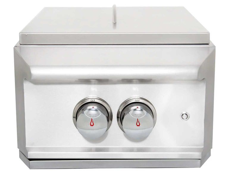 Blaze Professional LUX Built-In Gas High Performance Power Burner W/ Wok Ring & Stainless Steel Lid - BLZ-PROPB