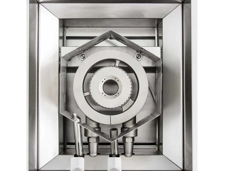 Blaze Professional LUX Built-In Gas High Performance Power Burner W/ Wok Ring & Stainless Steel Lid - BLZ-PROPB