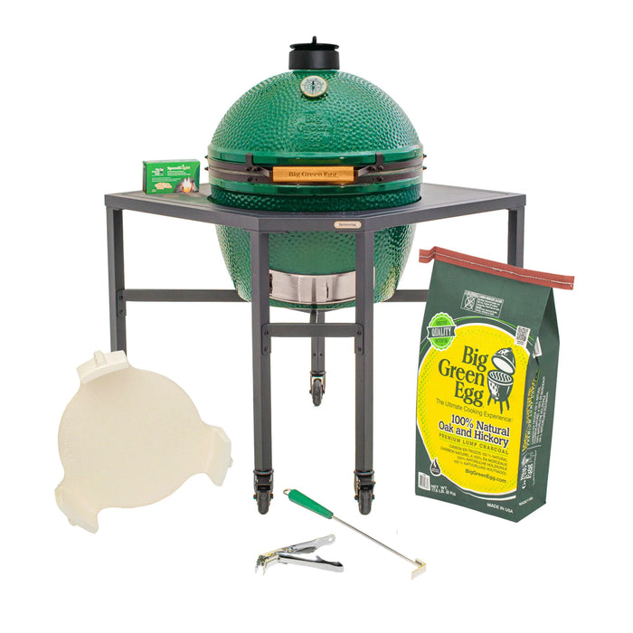 XL Big Green Egg in a Corner Modular Package